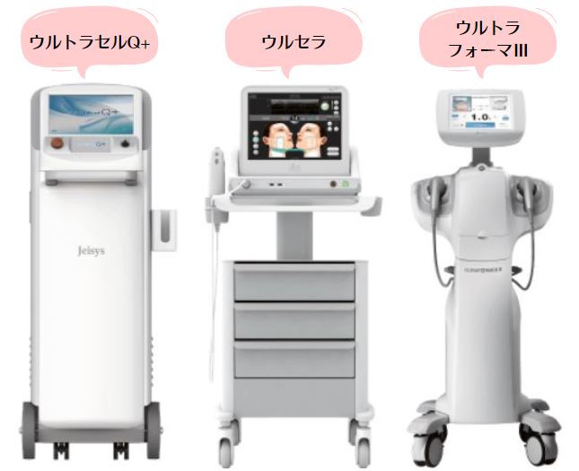 ウルセラとハイフの機器の紹介