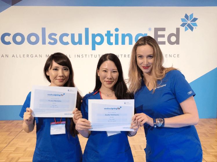 湘南美容クリニック 講習会「Cool sculpting ED」の全過程を修了したスタッフ