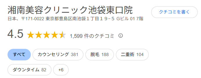 湘南美容クリニック池袋東口院