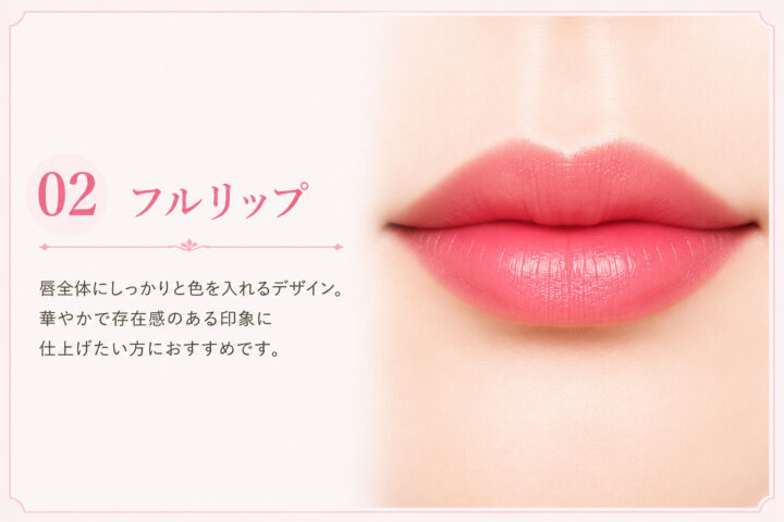 リップアートメイク　フルリップ