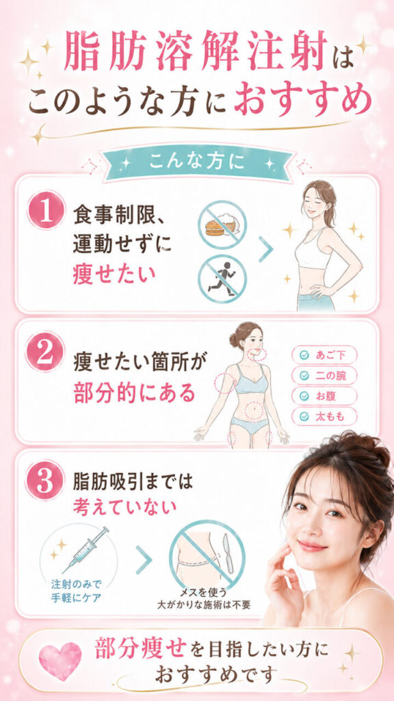 脂肪溶解注射 このような方におすすめ