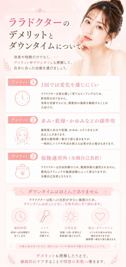 ララドクターのデメリット